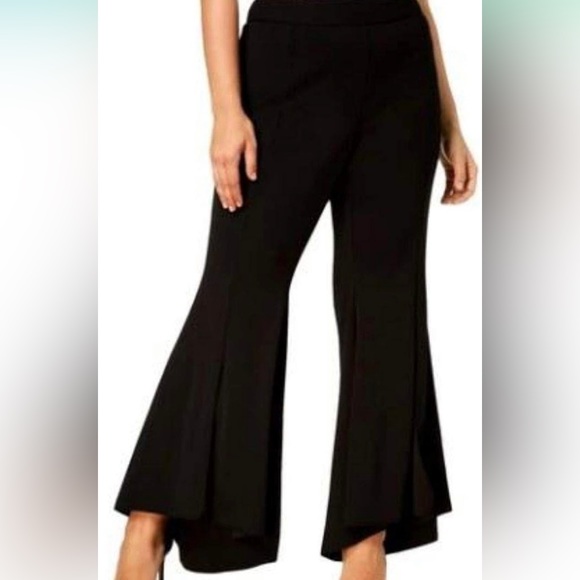 I.N.C. Curvy Flared High-Low Pants, - Picture 4 of 7